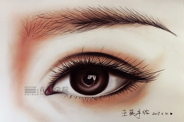 首腦學院南山校區美妝素描作品