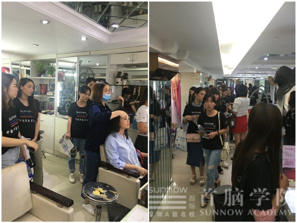 首腦學院形象設計部學員觀摩維納斯婚紗攝影